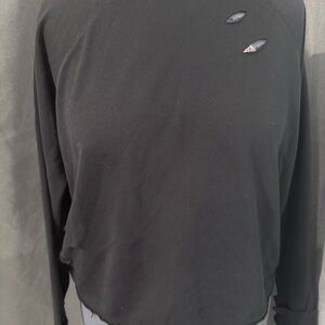 Lily & Lottie  Black Distressed Women's Sweatshirt